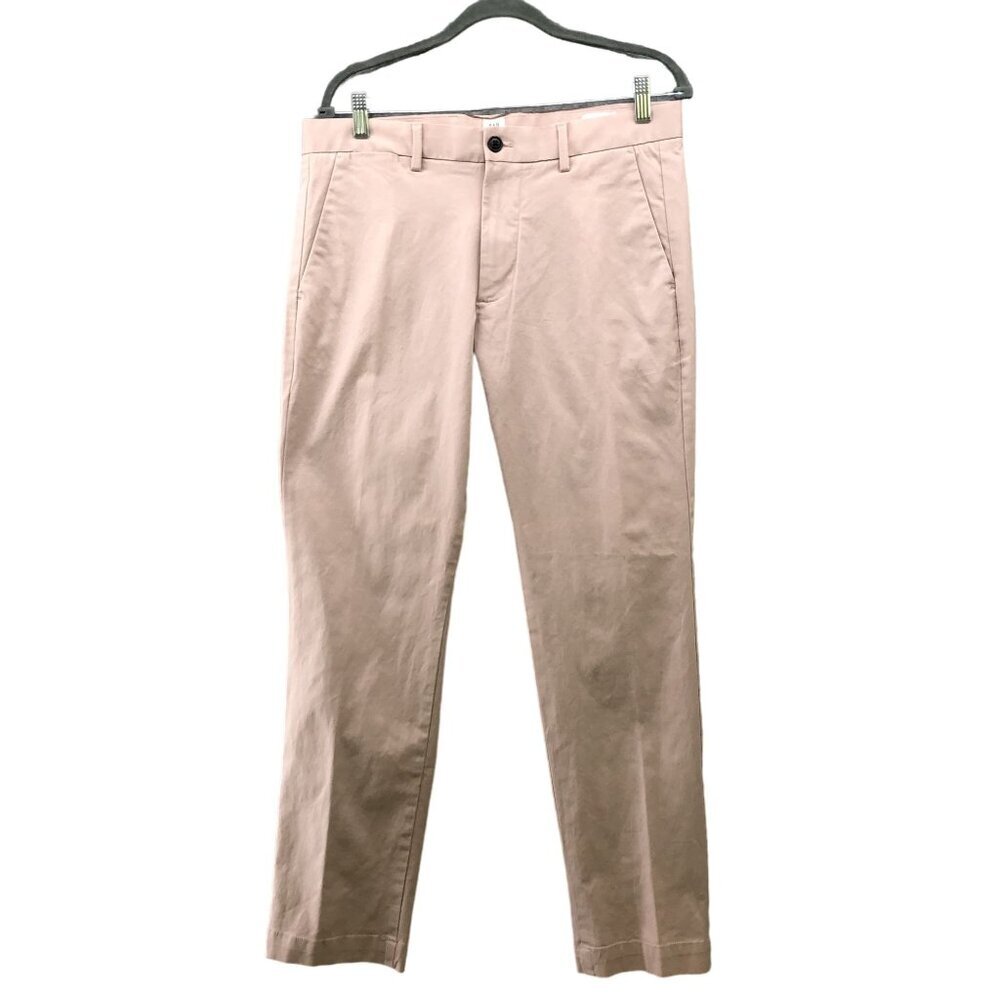 GAP Pale Pink Chino Pants Mens 32x30 Slim Fit Flat Front Stretch